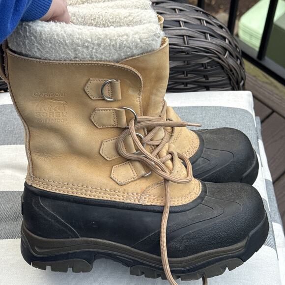 Sorel Boots Womens US 7 EU 38 Sherpa Rubber Winter Waterproof Thinsulate - Picture 8 of 16